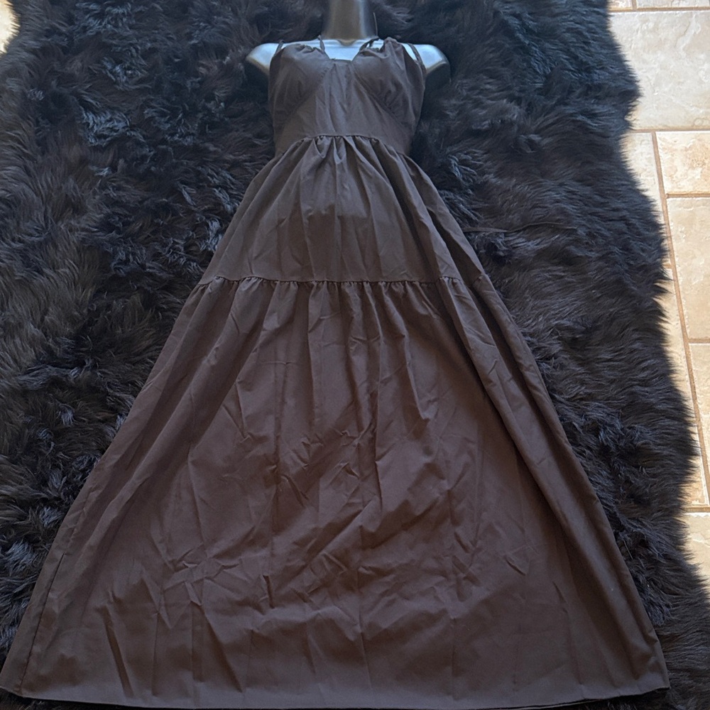 Women's Black Tiered Maxi Dress - Elegant Sleeveless Summer Gown